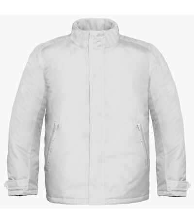 B&C Mens Real+ Premium Windproof Thermo-Isolated Jacket (Waterproof PU Coating) (White)