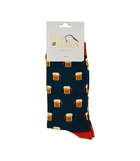 Mr. Heron - Chaussettes Hommes Fantaisie Rayées | Chaussettes Doux Respirant