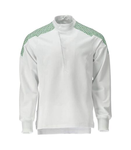 T-shirt De Cuisinier Smock Food & Care Homme M-m Blanc Blanc Vert Gazon Vert Gazon Mascot