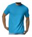Mens Midweight Soft Touch T-shirt Sapphire Blue Gildan-1