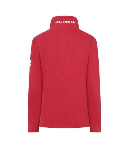Sweat Motif/style Logo Femme Rouge Lazy Jacks