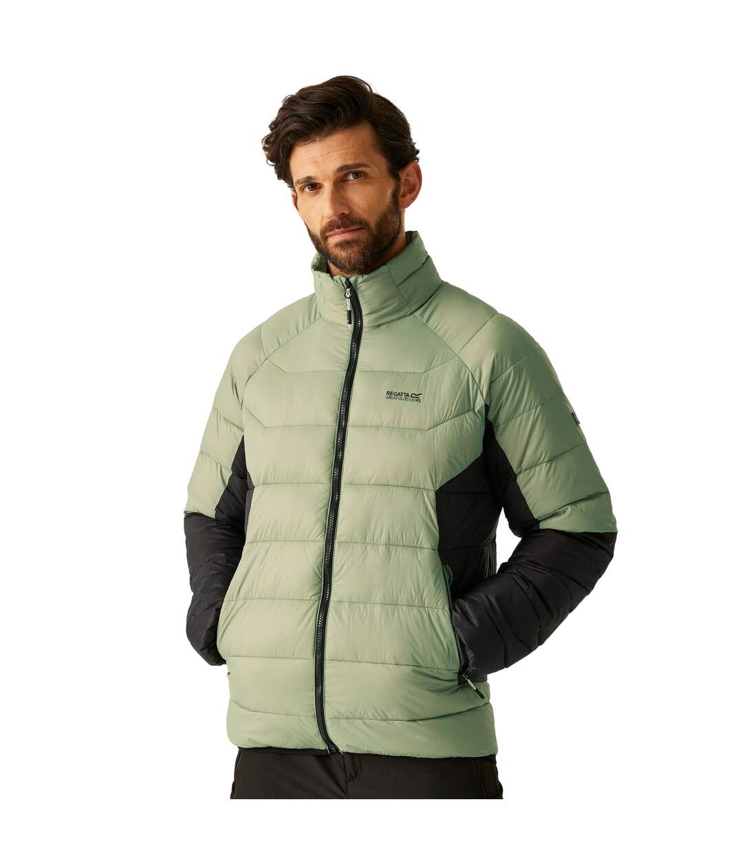 Doudoune Matelassée Dalent Homme Kaki Noir Regatta-1