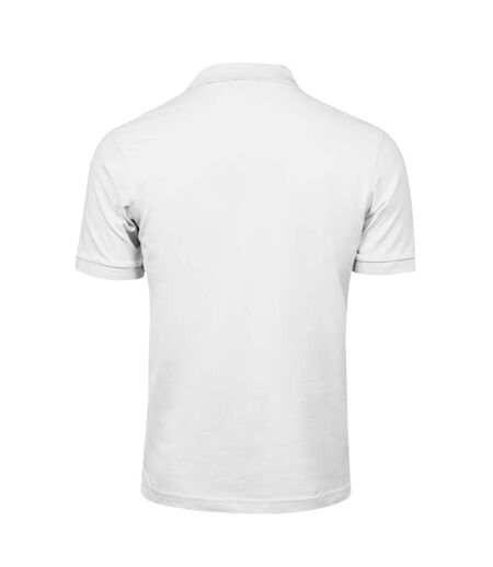 Polo Luxury Homme Blanc TeeJays