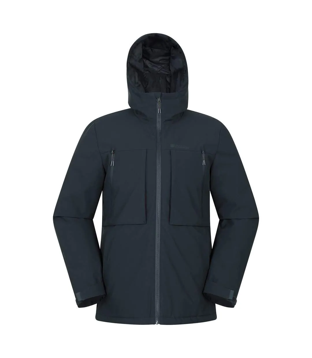 Mens Langdon Water Resistant Padded Parka Navy Mountain Warehouse-2