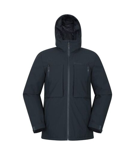 Mens Langdon Water Resistant Padded Parka Navy Mountain Warehouse