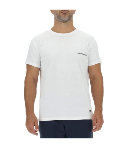 Lot de 3 T-shirts homme en coton uni col rond imprimé poitrine Pierre Cardin