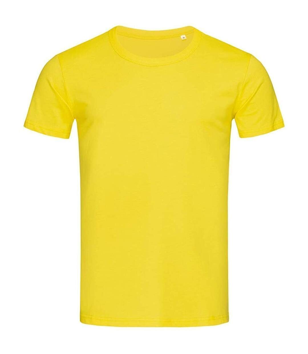 T-shirt col rond stars ben homme jaune Stedman