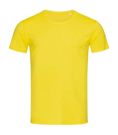 T-shirt col rond stars ben homme jaune Stedman