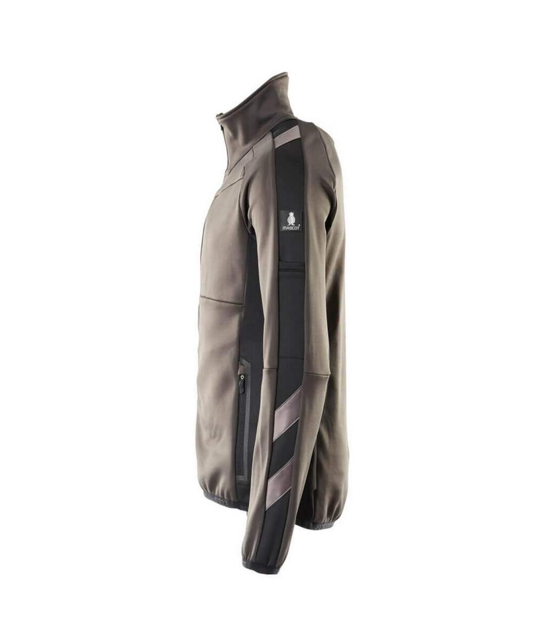 Mens Unique Fleece Jacket Dark Anthracite Black Mascot-4