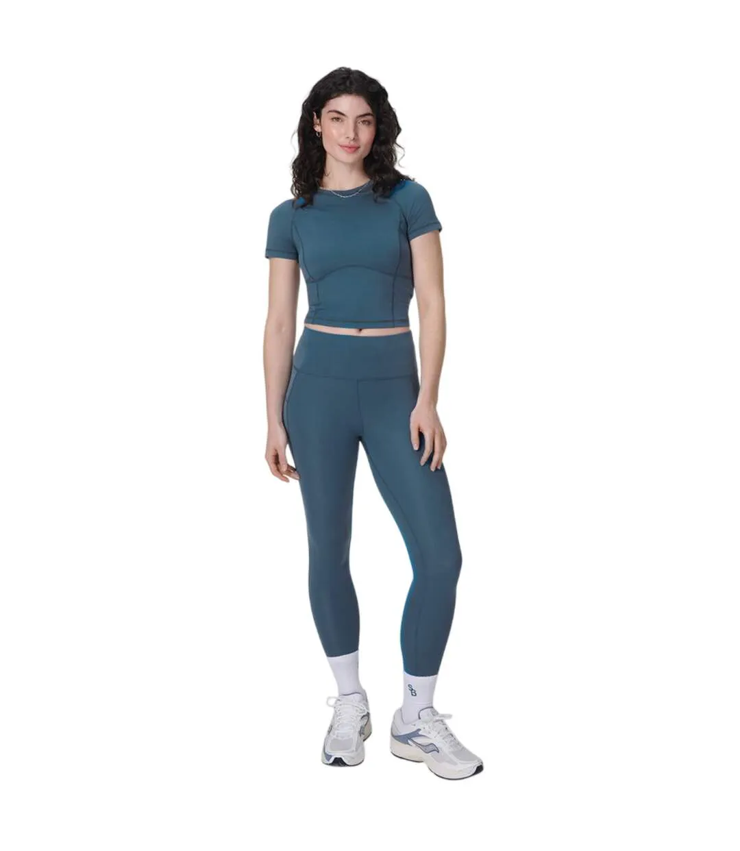 Legging All Day Active Femme Bleu Discret Sweaty Betty-1