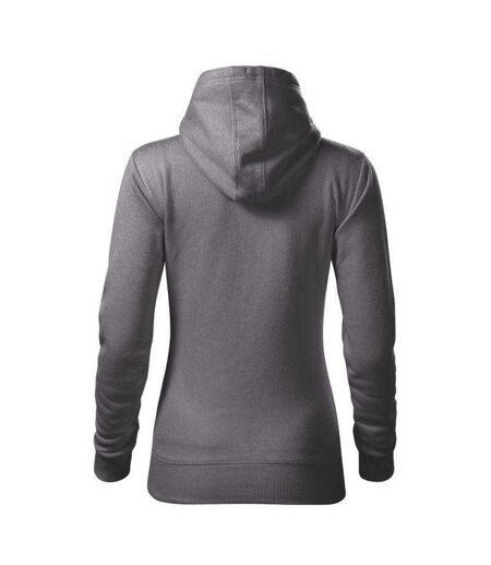 Sweat À Capuche Cape Femme Gris Foncé Malfini