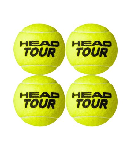 Balles de tennis tour taille unique jaune Head