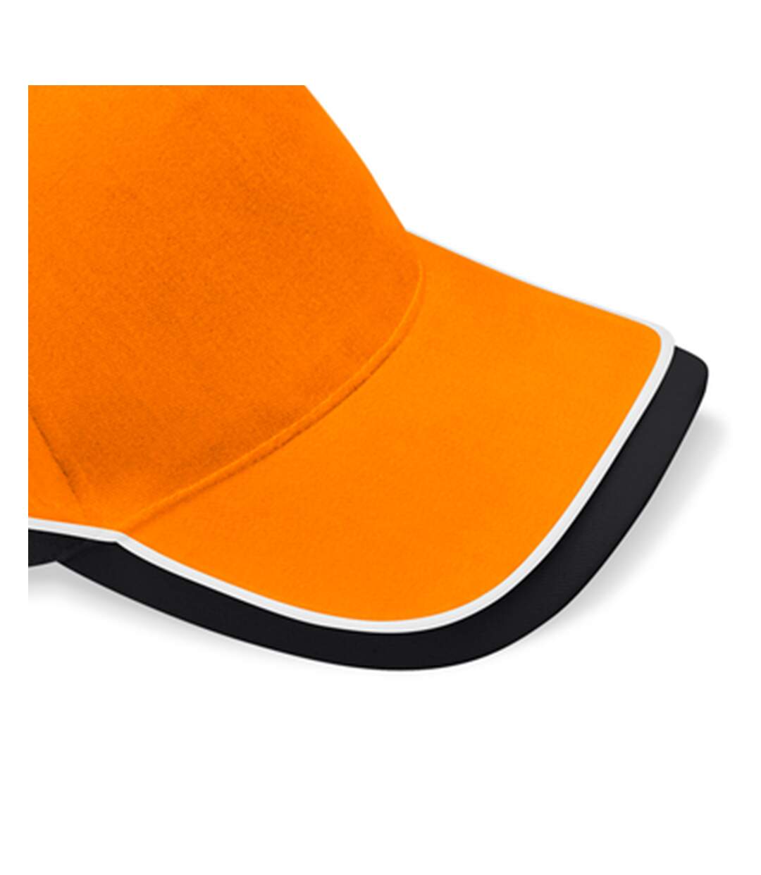 Casquette De Baseball Teamwear Orange Noir Blanc Beechfield-2