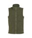 Womens/ladies calmry borg fleece lined gilet dark khaki Regatta-1