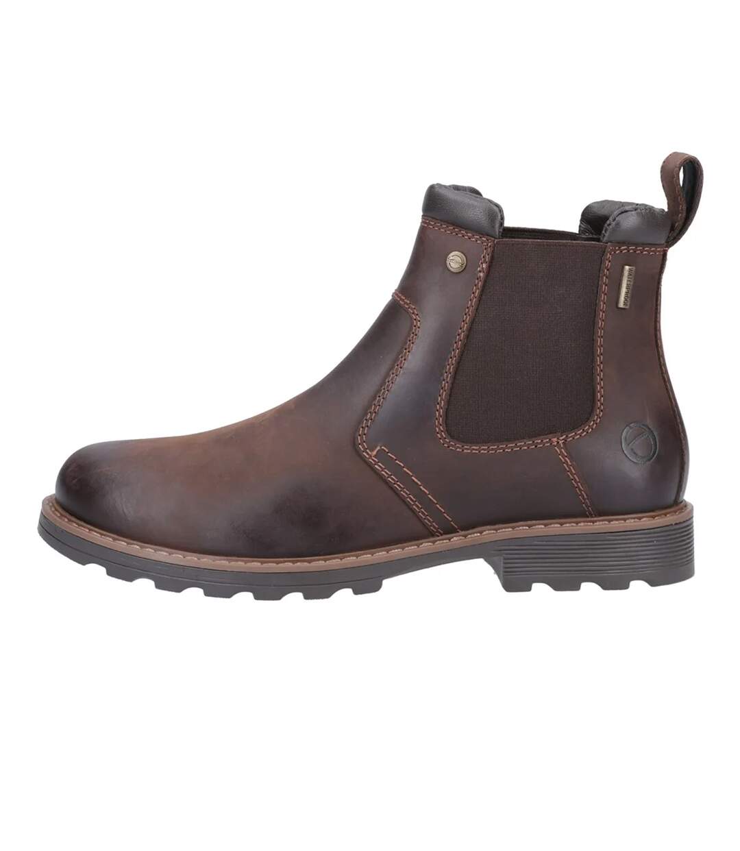 Mens Leafield Leather Chelsea Boots Brown Cotswold-3
