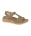 Womens/ladies Fadia Sandals Green Cipriata-1