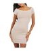 Robe Moulante Manches Courtes Femme Champignon Brave Soul-2