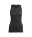 Womens/ladies Training Tank Top Black Adidas-2