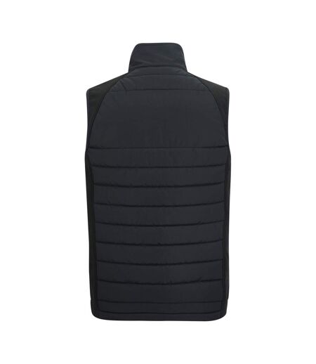 Mens Full Zip Gilet Black Orange Pop Regatta