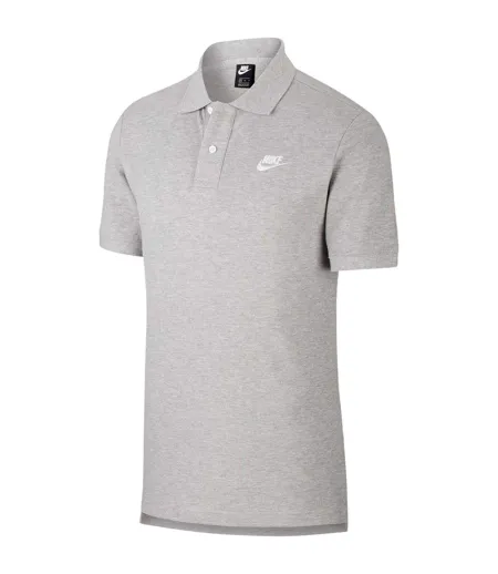 Mens Match Up Short-sleeved Polo Shirt Grey Nike