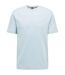 Mens Hbb Thompson Tonal Logo T-shirt Light Blue Boss-2