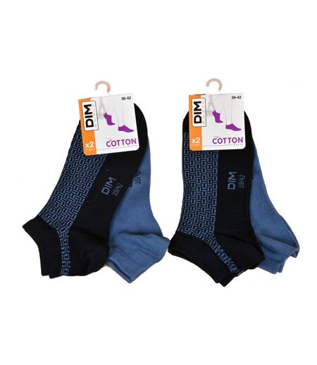 Chaussettes homme DIM en Coton Confort et Elegance -Assortiment modèles photos selon arrivages- - Pack de 4