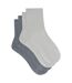 Lot de 2 paires de mi-chaussettes coton Mode-2