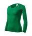 T-shirt Manches Longues Femme Vert Bouteille Malfini-2