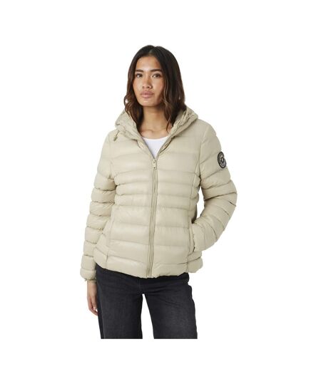 Veste Matelassée Motif/style Manche Brodée Everett Femme Beige Gris Brave Soul