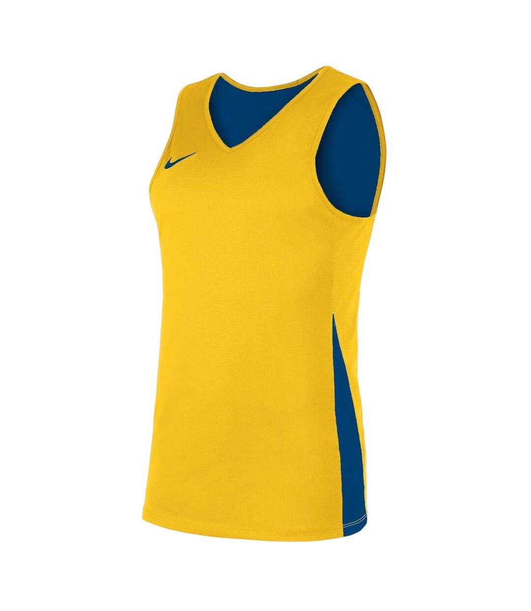 Maillot Sans Manches Motif/style Réversible Team Homme Jaune Bleu Nike-1