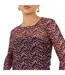 Haut Motif/style Abstrait Femme Rose Bleu Marine Brave Soul-4
