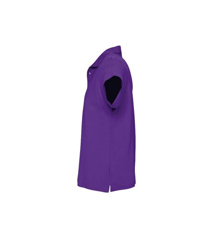 SOLS Mens Summer II Pique Short Sleeve Polo Shirt (Dark Purple)