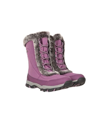 Womens/ladies ohio snow boots dark purple Mountain Warehouse