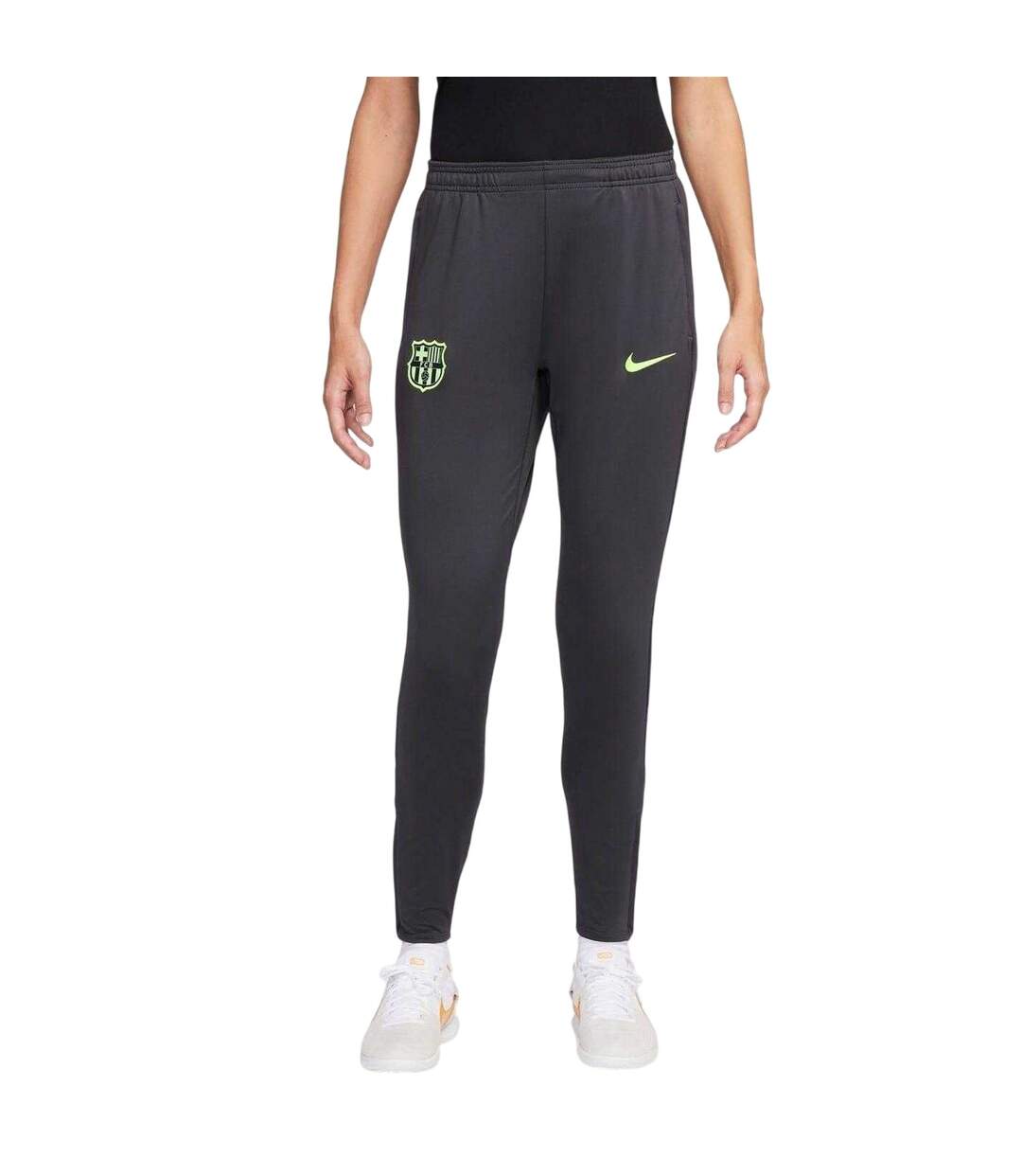 Pantalon De Survêtement Motif/style Fc Barcelone 2024/2025 Femme Gris Nike-1