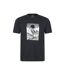 T-shirt Homme Sunrise En Coton Bio Anti-uv À Manches Courtes Noir Mountain Warehouse-1