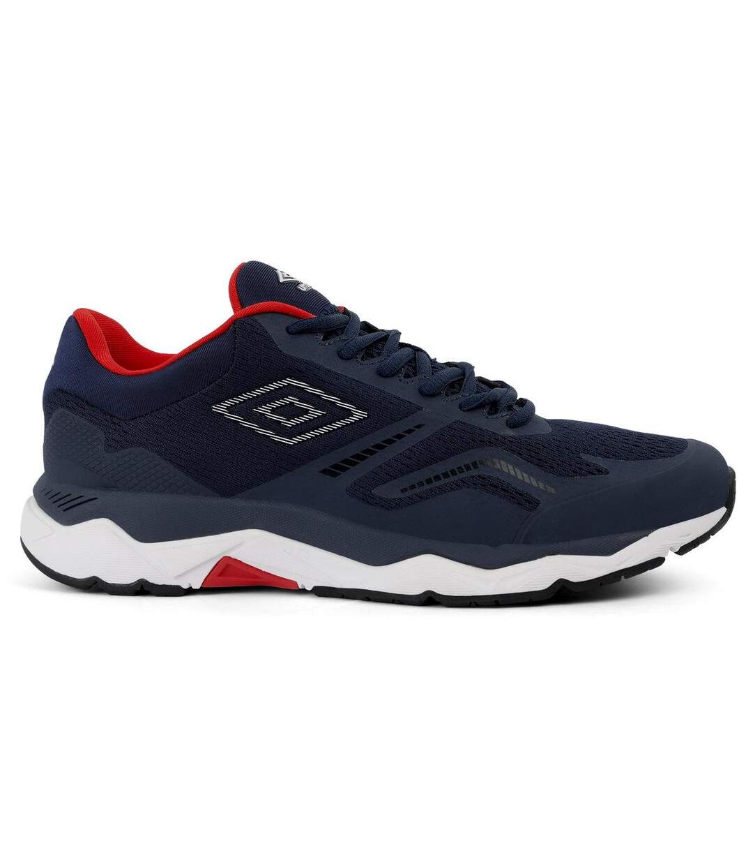 Mens impulsa trainers dark navy/white/shocking orange Umbro-1