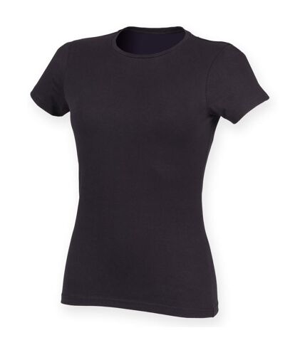 Skinni Fit Feel Good - T-shirt étirable à manches courtes - Femme (Bleu marine) - UTRW4422