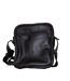 Sacoche bandoulière en cuir noir pour homme - Style décontracté avec poches pratiques-2
