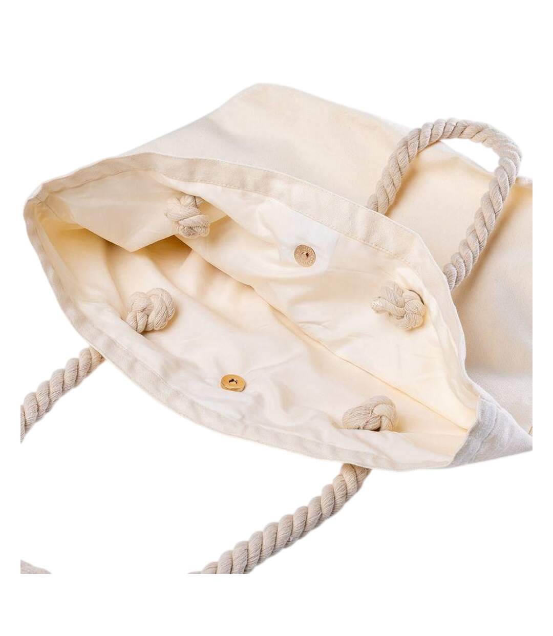 Tote Bag Motif/style Tressé Taille Unique Blanc Fitanu-2
