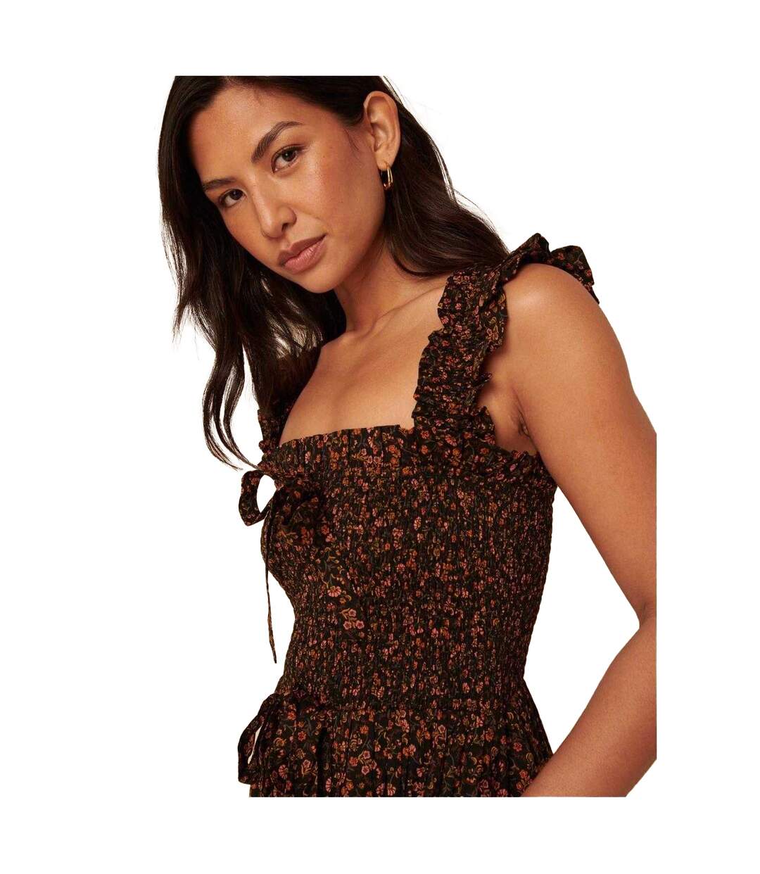 Robe Mi-longue Christina Femme Noir Nobody´s Child-4