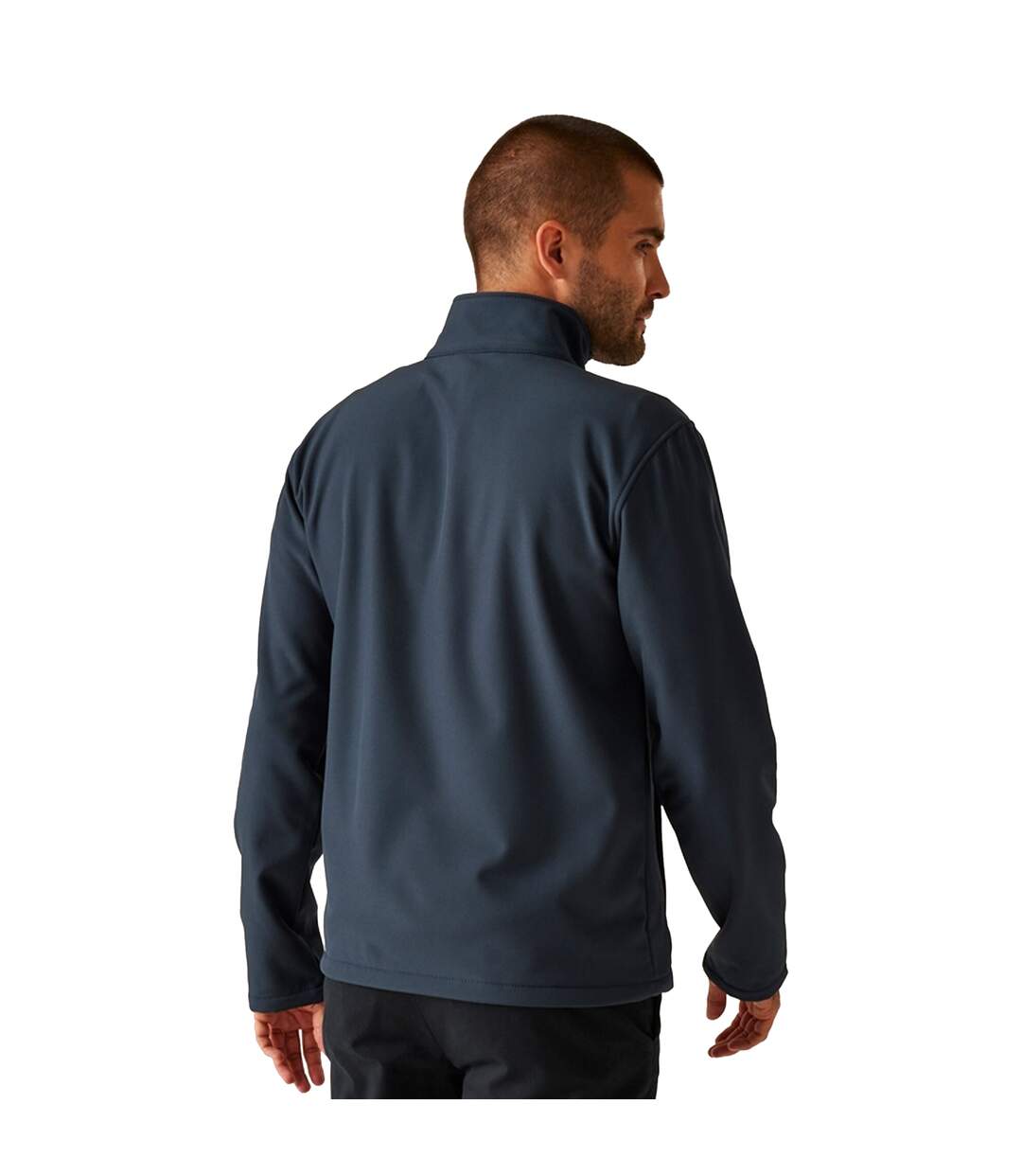 Regatta Reid Mens Softshell Wind Resistant Water Repellent Jacket (Navy) - UTRG1599-4