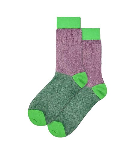 Light Colourful Thin Glittery Socks for Men and Women