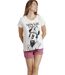 Pyjama short t-shirt Dots And Sketches Disney Admas-1