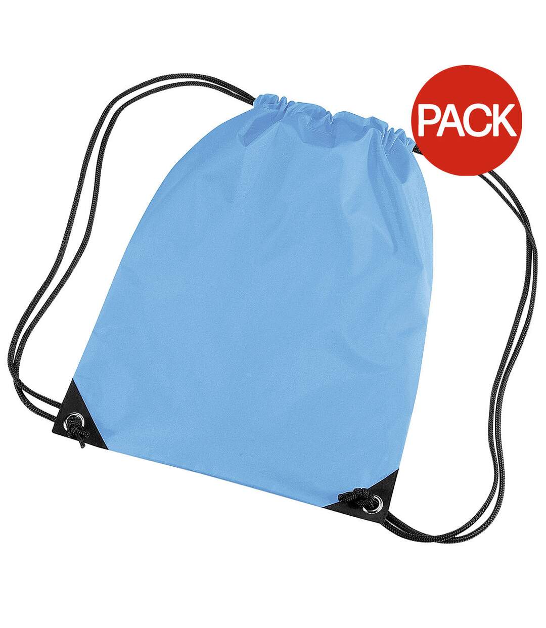Lot De 2  Sac De Gym 11 Litres Taille Unique Bleu Ciel Bagbase-1