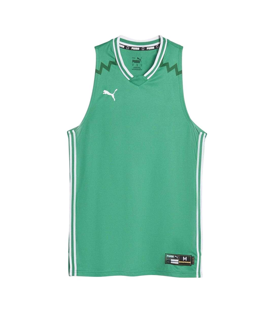 Mens Hoops Team Game Performance Basketball Jersey Pepper Green Puma-3