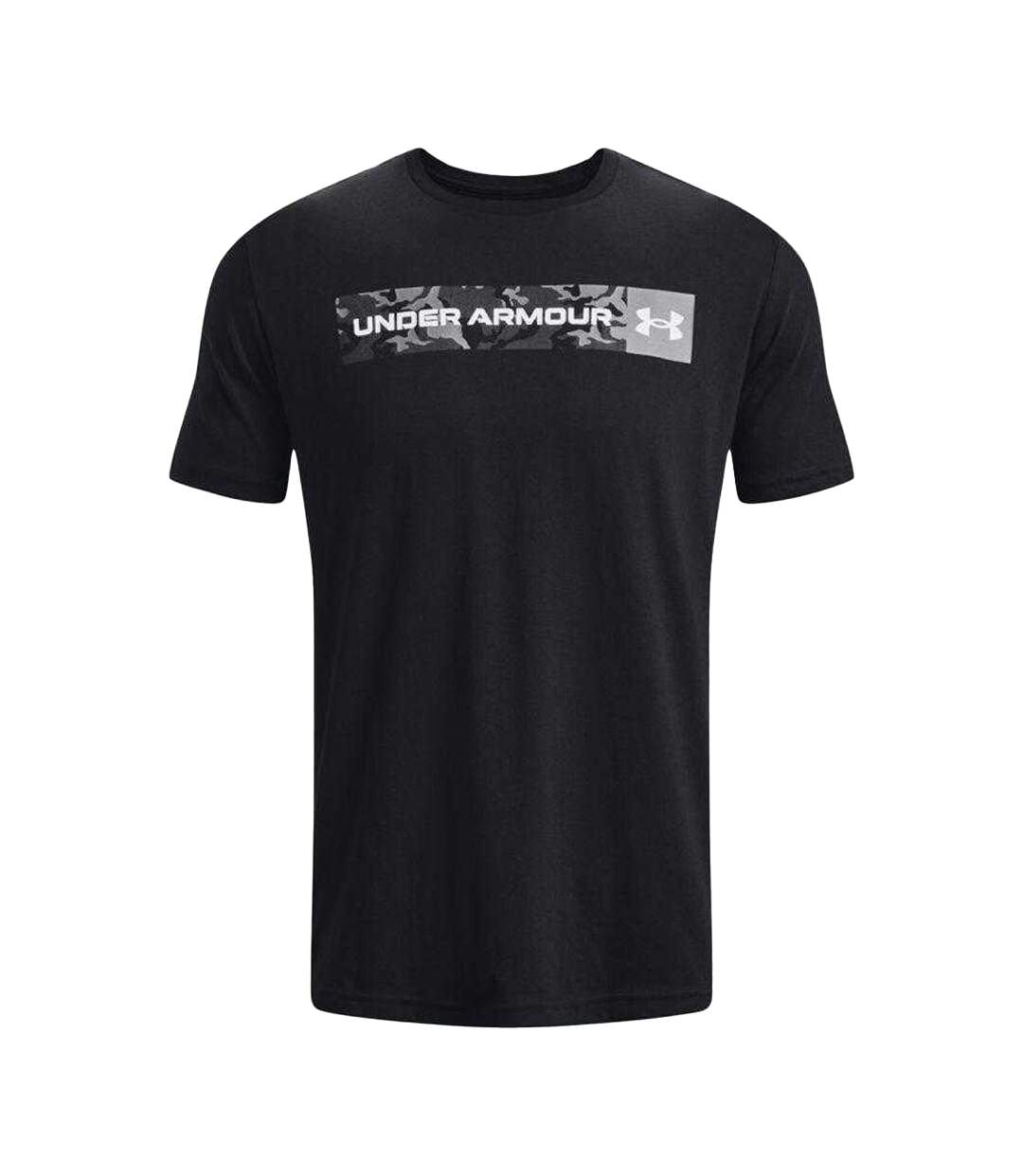 T-shirt Style Camouflage Et Rayure Homme Noir Under Armour-2