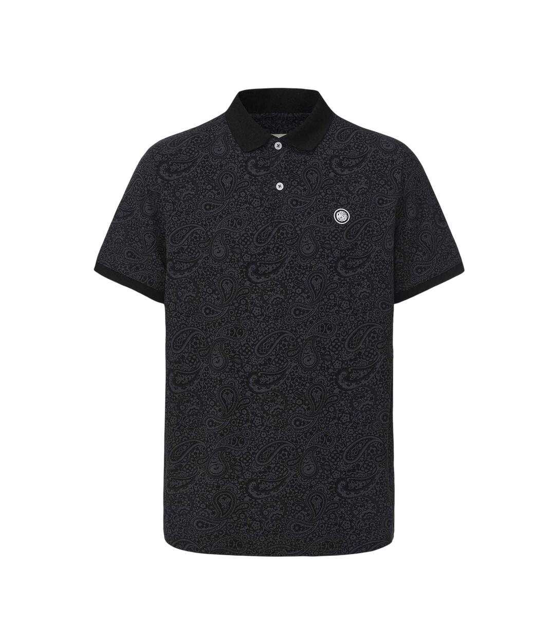 Polo Motif/style Cachemire Homme Noir Pretty Green-1