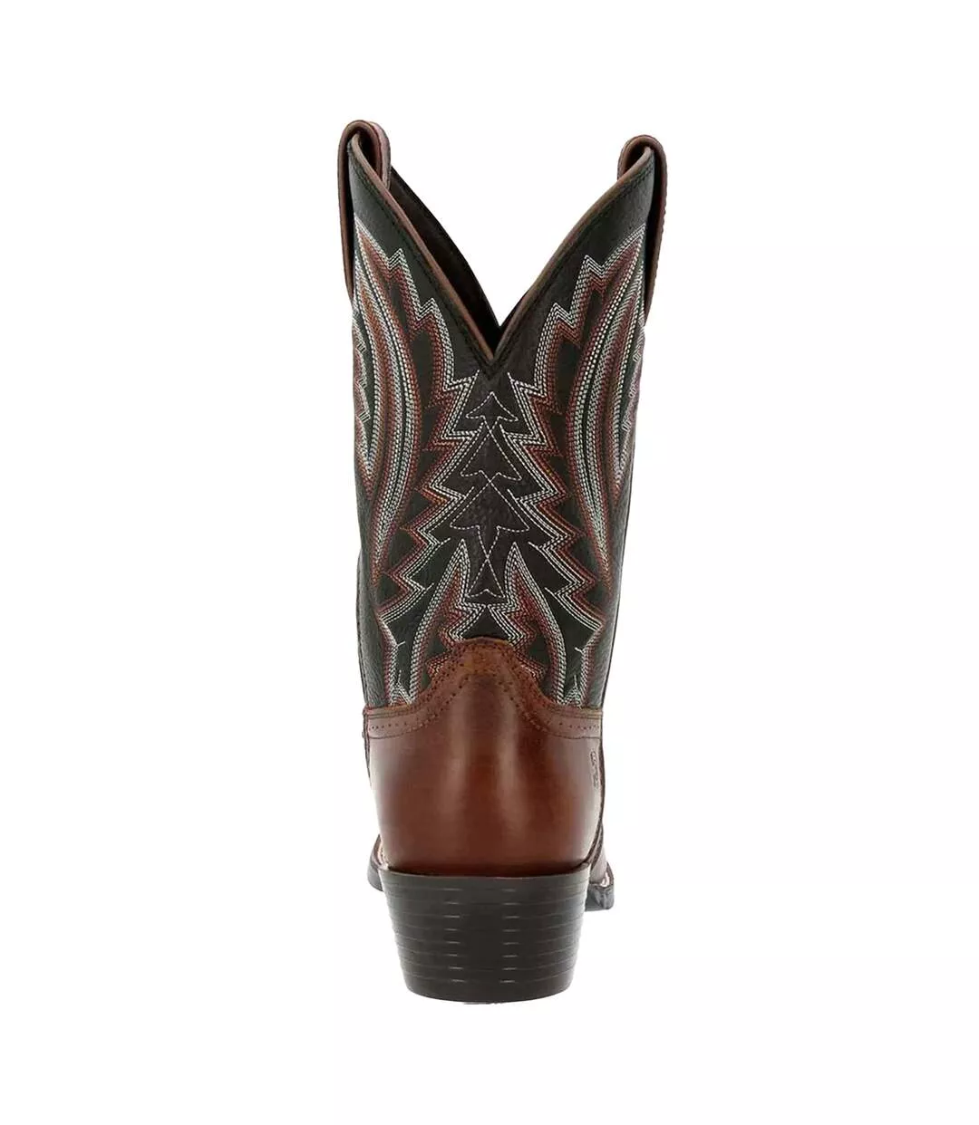 Bottes De Cowboy Westward Homme Marron Foncé Noir Durango-2