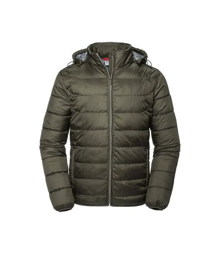 Doudoune Matelassée Nano Homme Olive Foncée Russell