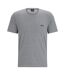 T-shirt Style Logo Brodé Mix&match Homme Gris Boss-2